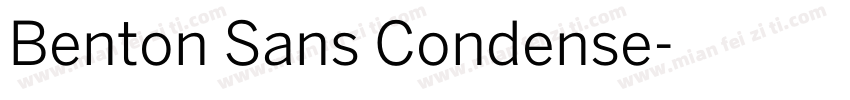 Benton Sans Condense字体转换